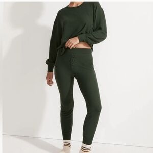 Madewell Brushed Waffle Knit PJ SET